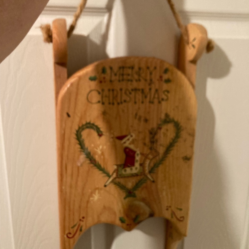 Christmas sleigh decor